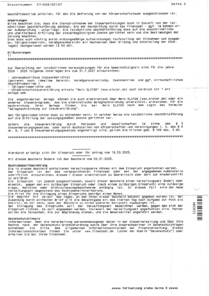 2025-06-23_Freistellungsbescheid 2021 - 2023 bis 2030 - Seite 2